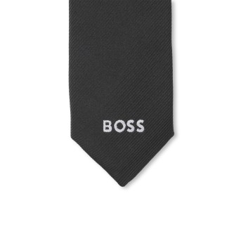 BOSS Gravata com fecho ajustvel preta