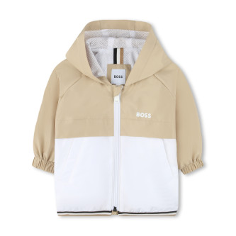 BOSS Vetrovka s kapuco beige