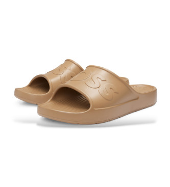 BOSS Darian beige flip flops