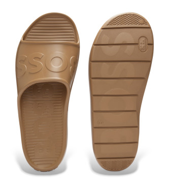 BOSS Darian beige flip flops