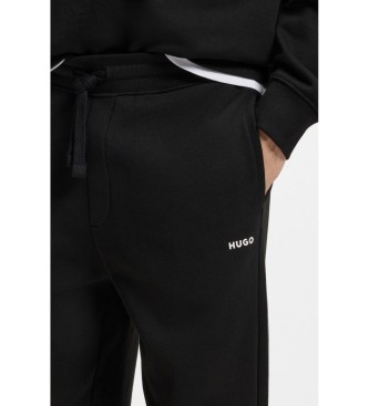 HUGO Pantaloni neri a gamba dritta