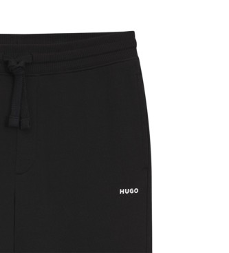 HUGO Pantaloni neri a gamba dritta