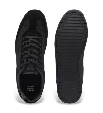 BOSS Trainers with grooved sole black