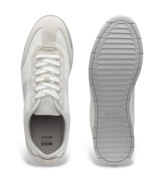 BOSS Baskets avec semelle stri�e blanc
