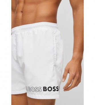 BOSS Dolphin swimming costume white