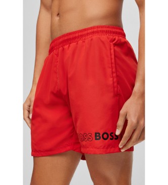 BOSS Dolphin swimming costume red
