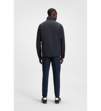 BOSS Giacca in popeline super elasticizzato blu navy