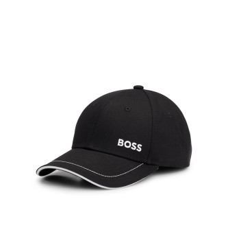 BOSS Detal czapki w kolorze czarnym