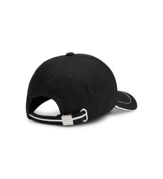 BOSS Detal czapki w kolorze czarnym