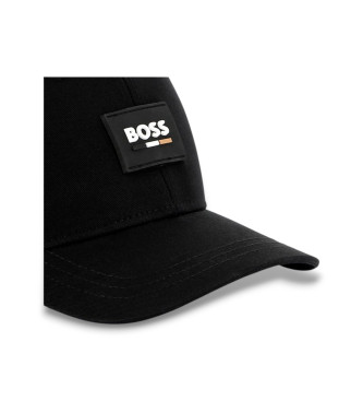 BOSS Badge cap zwart