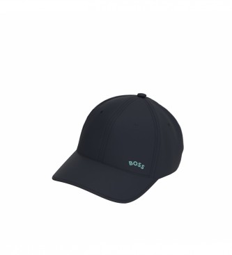 BOSS Cappellino con logo curvo blu navy