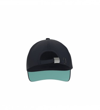 BOSS Cappellino con logo curvo blu navy