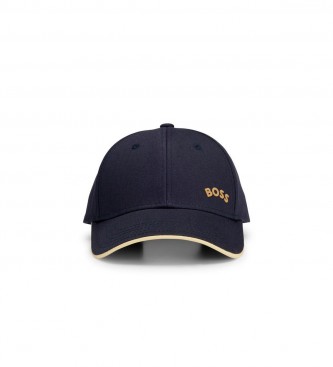 BOSS Gorra Sarga Logo Curvado marino