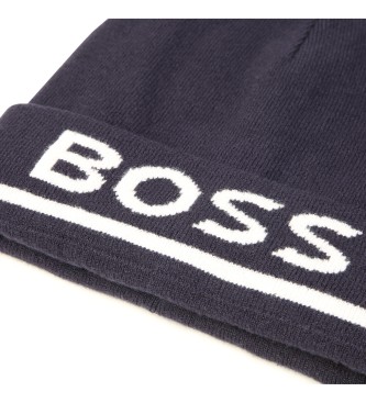 BOSS Navy logo pet