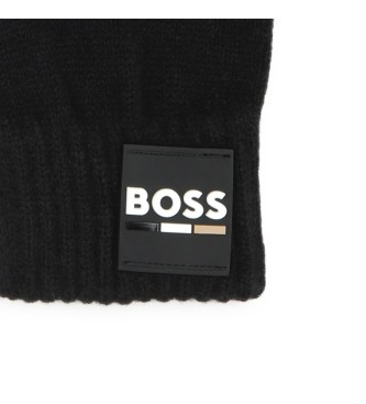 BOSS Logo handschoenen zwart