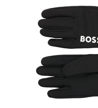 BOSS Guantes Running negro