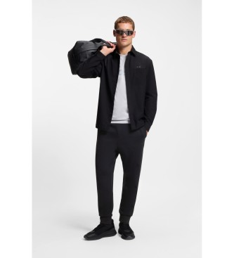 BOSS Pantaloni neri a vestibilità regolare