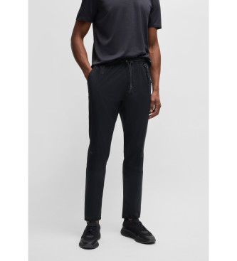 BOSS Pantalon tiss noir