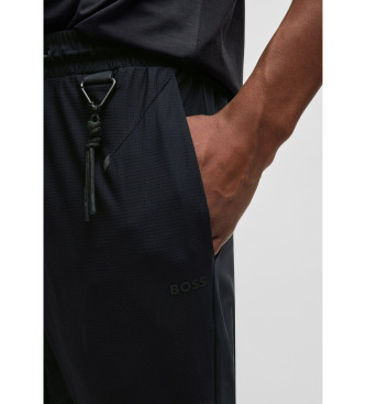 BOSS Pantalon tiss noir