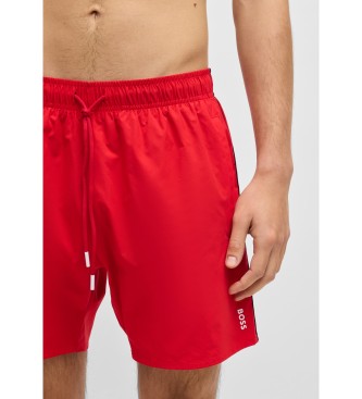BOSS Ikonischer Badeanzug rot