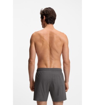 BOSS Swimsuit with logo and grey stripe