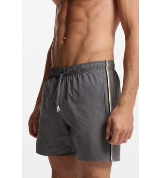 BOSS Swimsuit with logo and grey stripe