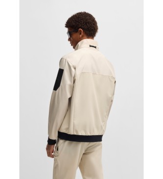 BOSS Vandafvisende beige jakke