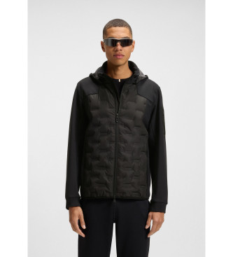 BOSS Down Hybrid Jacket sort