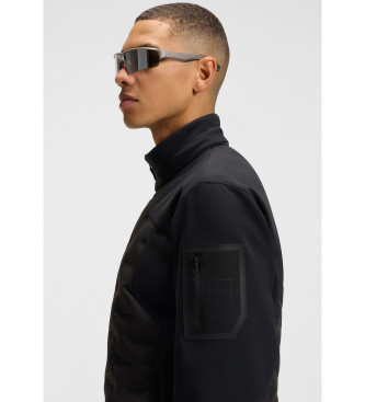 BOSS Down Hybrid Jacket sort