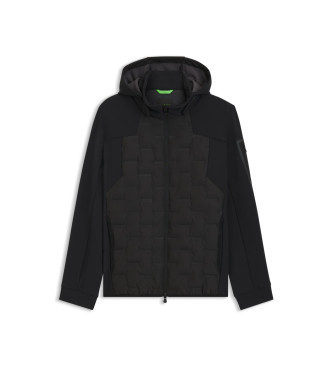 BOSS Down Hybrid Jacket sort