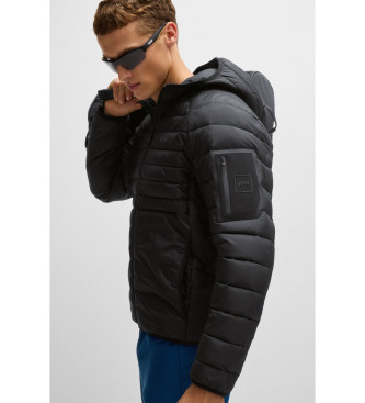 BOSS Water-repellent quilted jacket black