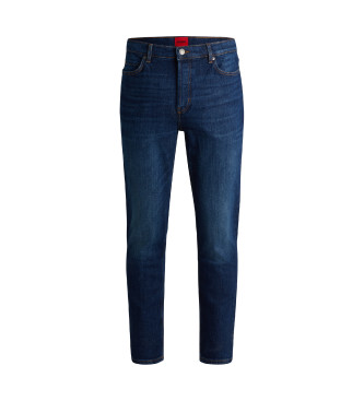 BOSS Navy stretch denim tapered fit jeans