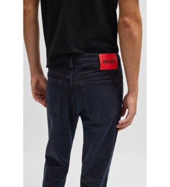 BOSS Navy jeans med konisk snit