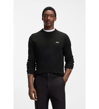 BOSS Sweter Ever czarny