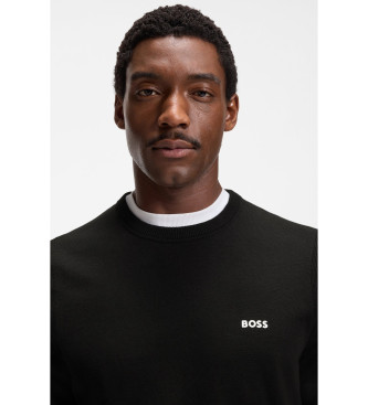 BOSS Sweter Ever czarny