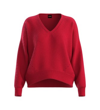 BOSS Camisola Fondyssa vermelha