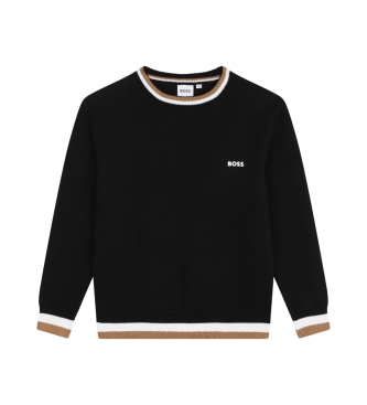 BOSS Pull tricot noir