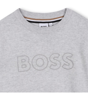 BOSS Sweter marki szary