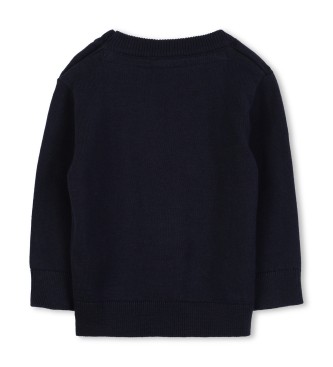 BOSS Tijdloze marine trui