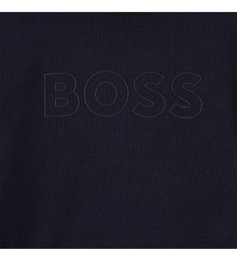 BOSS Tijdloze marine trui
