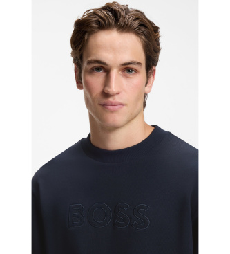 BOSS Jersey We Logo marine