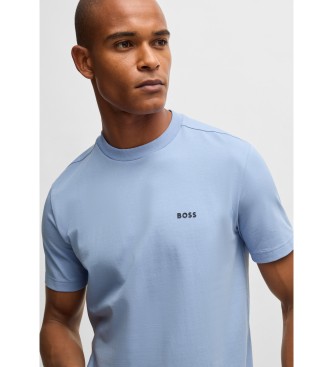 BOSS T-shirt con logo a contrasto blu