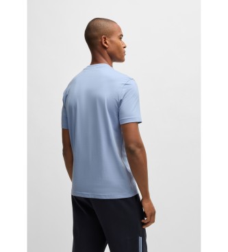 BOSS T-shirt con logo a contrasto blu