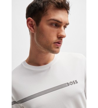 BOSS T-shirt  rayures blanches et logo