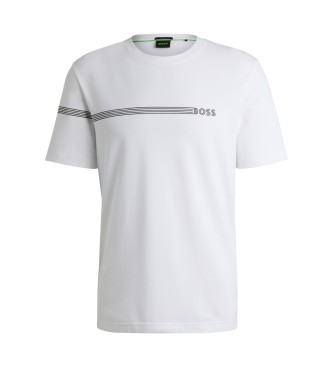 BOSS T-shirt  rayures blanches et logo