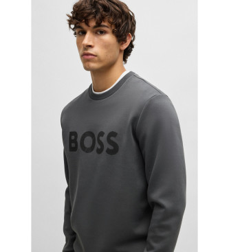 BOSS Bluza Salbo ciemnoszara