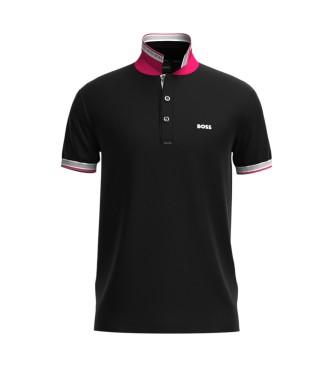 BOSS Slim Fit poloshirt sort