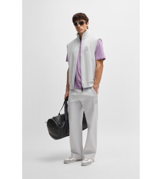 BOSS T-shirt com logtipo em lils tonal