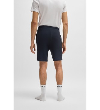 BOSS Short de pyjama marine en maille ottomane