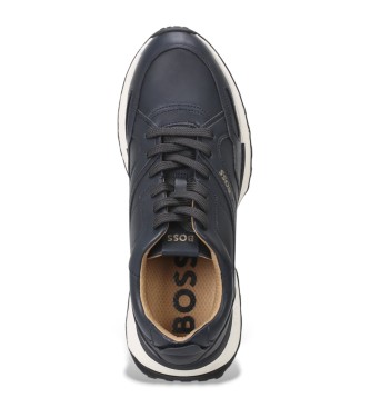 BOSS Sneakers Jonah in pelle blu navy